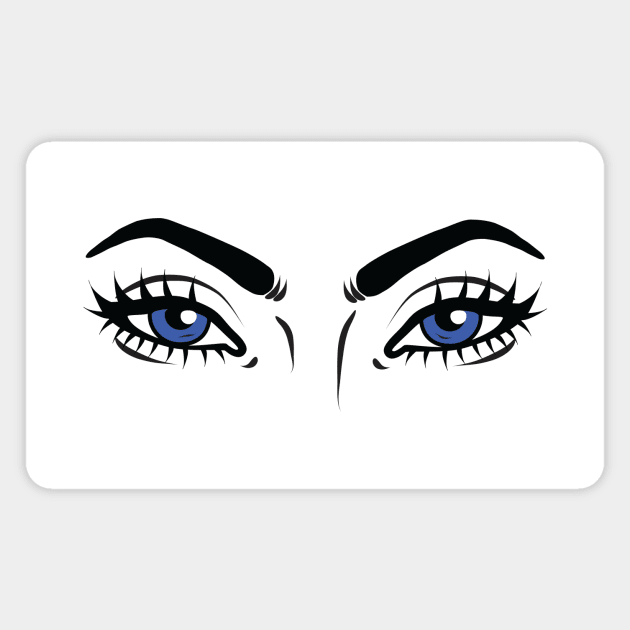 anime blue eyes Magnet by medo art 1